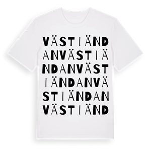 Västiändan ordlek t-shirt – ekologisk bomull t-shirt från Pinshirt