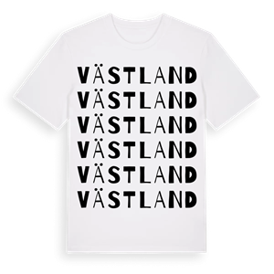 Västland ordlek t-shirt – ekologisk bomull t-shirt från Pinshirt