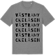 Mid Heather Gray t-shirt med Västra Myckelåsen ordlek t-shirt