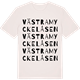 Vintage White t-shirt med Västra Myckelåsen ordlek t-shirt