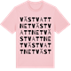 Pink Cotton t-shirt med Västvattnet ordlek t-shirt
