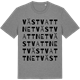 Mid Heather Gray t-shirt med Västvattnet ordlek t-shirt