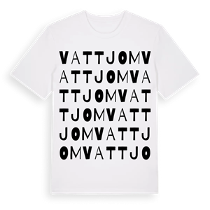Vattjom ordlek t-shirt – ekologisk bomull t-shirt från Pinshirt