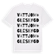 Vattjom + glesbygd ordlek t-shirt
