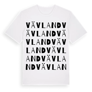 Vävland ordlek t-shirt – ekologisk bomull t-shirt från Pinshirt