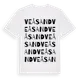 White t-shirt med Veåsand ordlek t-shirt