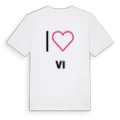 Jag älskar Vi t-shirt stort tryck