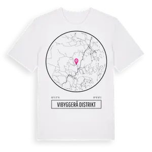 Vibyggerå Distrikt t-shirt – ekologisk bomull t-shirt från Pinshirt