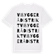 Vibyggerå distrikt ordlek t-shirt