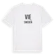 White t-shirt med Vie i Sverige t-shirt
