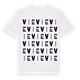 White t-shirt med Vie ordlek t-shirt