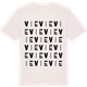 Vintage White t-shirt med Vie ordlek t-shirt