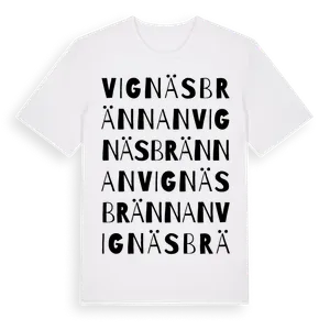 Vignäsbrännan ordlek t-shirt – ekologisk bomull t-shirt från Pinshirt