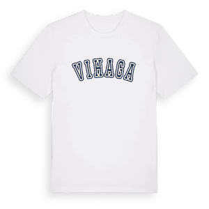 Vihaga college t-shirt – ekologisk bomull t-shirt från Pinshirt