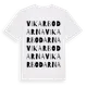White t-shirt med Vikarbodarna ordlek t-shirt