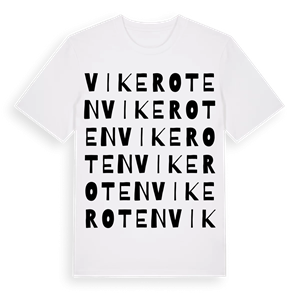 Vikeroten ordlek t-shirt – ekologisk bomull t-shirt från Pinshirt