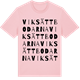 Pink Cotton t-shirt med Viksättbodarna ordlek t-shirt