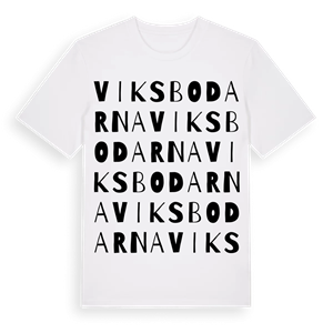 Viksbodarna ordlek t-shirt – ekologisk bomull t-shirt från Pinshirt