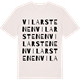 Vintage White t-shirt med Vilarstenen ordlek t-shirt