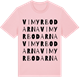 Pink Cotton t-shirt med Vimyrbodarna ordlek t-shirt
