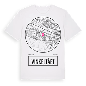 Vinkeltået t-shirt – ekologisk bomull t-shirt från Pinshirt
