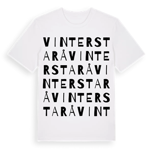 Vinterstarå ordlek t-shirt – ekologisk bomull t-shirt från Pinshirt