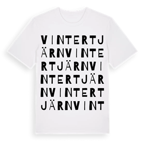 Vintertjärn ordlek t-shirt – ekologisk bomull t-shirt från Pinshirt