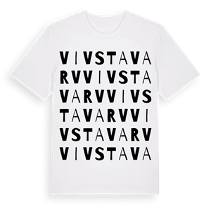 Vivstavarv ordlek t-shirt – ekologisk bomull t-shirt från Pinshirt