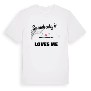 Någon i Vivstavarvsholmen älskar mig t-shirt – ekologisk bomull t-shirt från Pinshirt