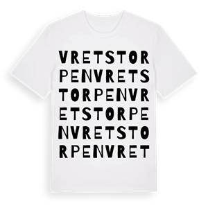 Vretstorpen ordlek t-shirt – ekologisk bomull t-shirt från Pinshirt
