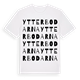 White t-shirt med Ytterbodarna ordlek t-shirt