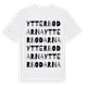 White t-shirt med Ytterbodarna ordlek t-shirt