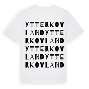 Ytterkovland ordlek t-shirt – ekologisk bomull t-shirt från Pinshirt
