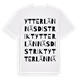 Ytterlännäs distrikt ordlek t-shirt