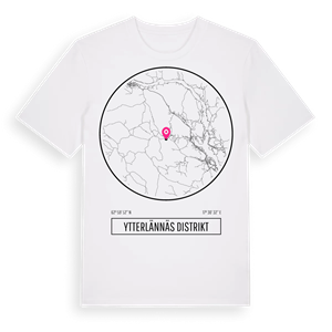 Ytterlännäs distrikt t-shirt – ekologisk bomull t-shirt från Pinshirt