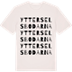 Vintage White t-shirt med Ytterselsbodarna ordlek t-shirt