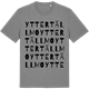 Mid Heather Gray t-shirt med Yttertällmo ordlek t-shirt