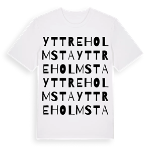 Yttre Holmsta ordlek t-shirt – ekologisk bomull t-shirt från Pinshirt
