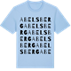 Blue Soul t-shirt med Abelsberg ordlek t-shirt