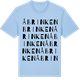 Blue Soul t-shirt med Åbrinken ordlek t-shirt