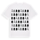 White t-shirt med Åbro ordlek t-shirt