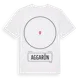 White t-shirt med Aggarön t-shirt