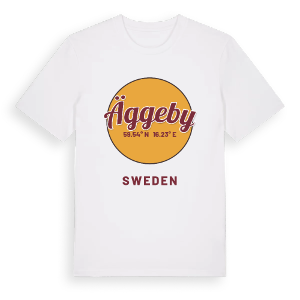 Äggeby cirkel t-shirt – ekologisk bomull t-shirt från Pinshirt