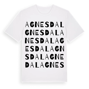 Agnesdal ordlek t-shirt – ekologisk bomull t-shirt från Pinshirt