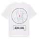 White t-shirt med Agnesdal t-shirt
