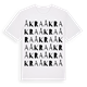 White t-shirt med Åkra ordlek t-shirt