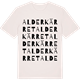 Vintage White t-shirt med Alderkärret ordlek t-shirt