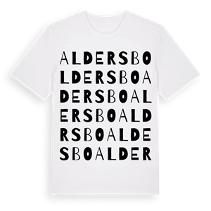 Aldersbo ordlek t-shirt – ekologisk bomull t-shirt från Pinshirt