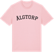 Pink Cotton t-shirt med Älgtorp böjd t-shirt