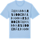 Blue Soul t-shirt med Ålhammarsudden ordlek t-shirt